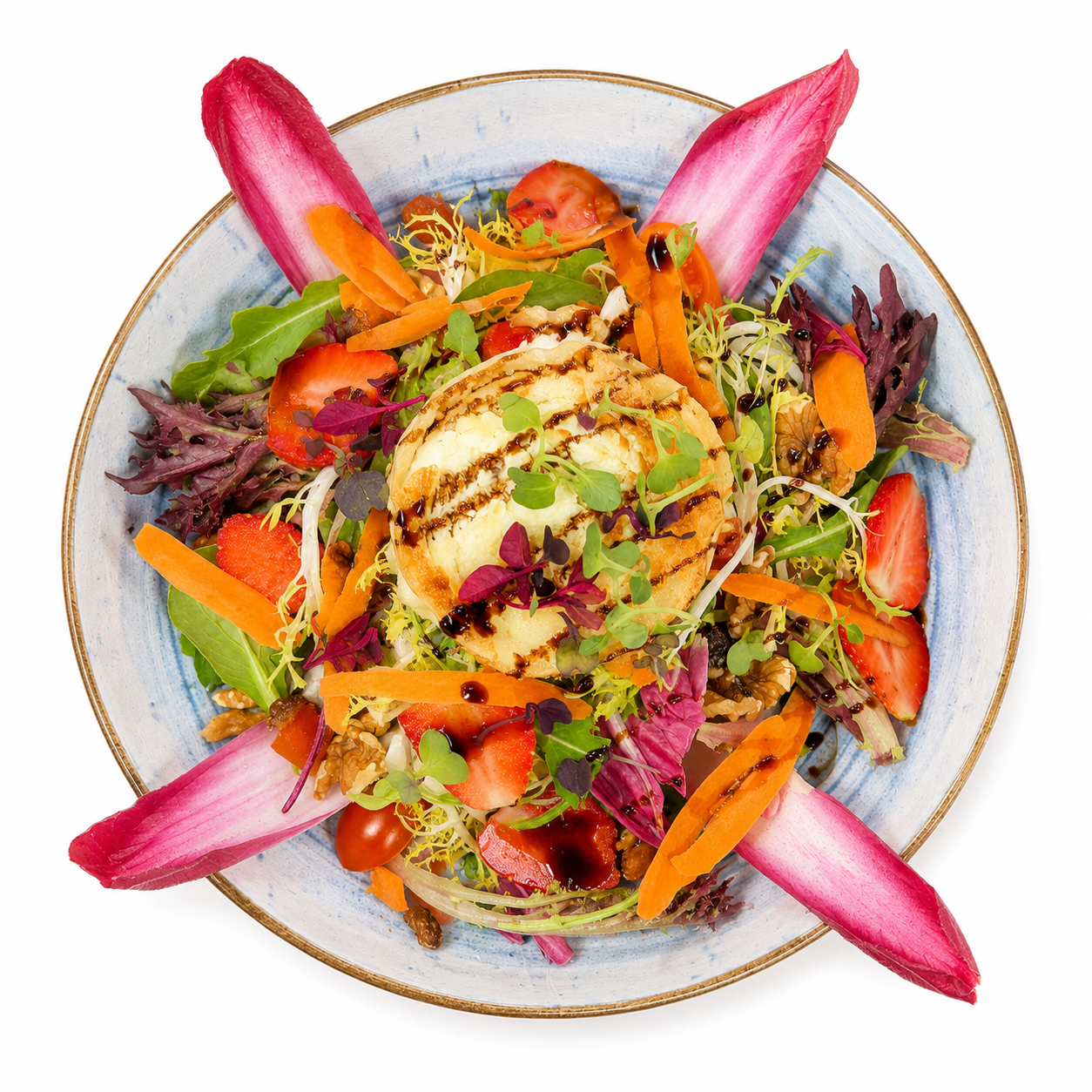 Ensalada de queso de cabra